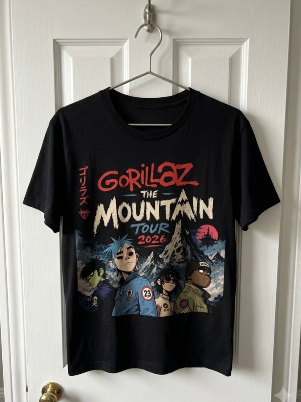 Gorillaz The Mountain Tour 2026 Concert T-Shirt